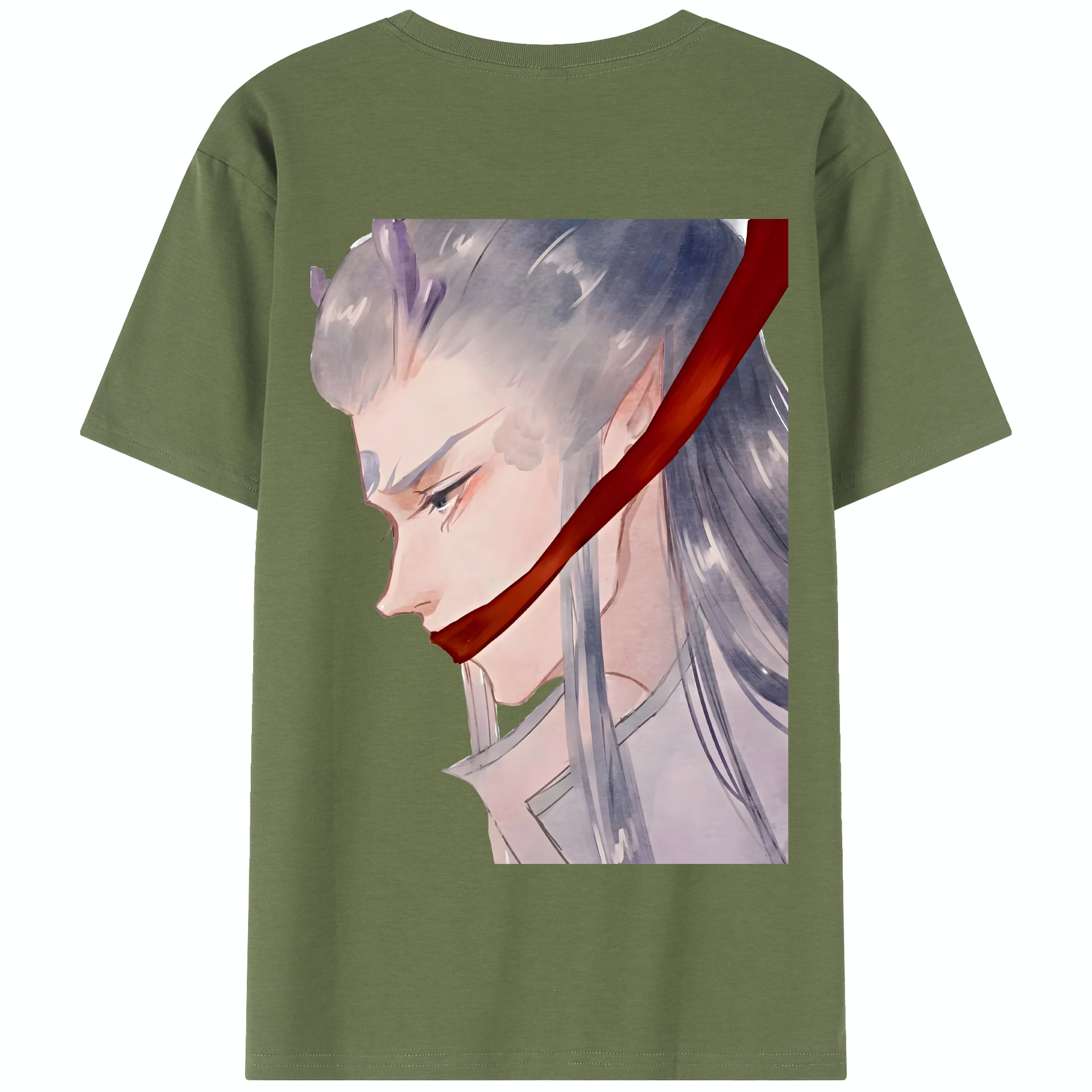 （画像用） Ne Zha 2 ナタ 魔童の大暴れ 綿100％半袖Tシャツ（背面プリント）